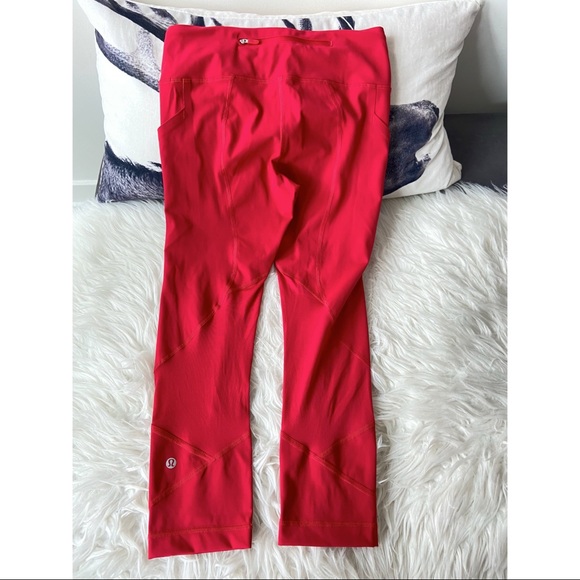 Lululemon Pace Rival Crop 22” Dark Red - Picture 5 of 6